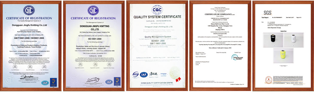 Flyknit Sport Shoes Certifications